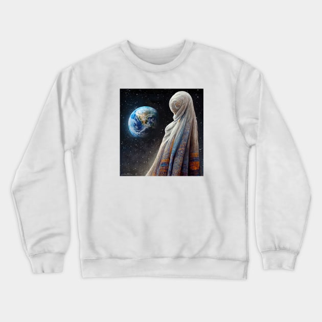 The Lost Planet and The Blind People Crewneck Sweatshirt by benheineart